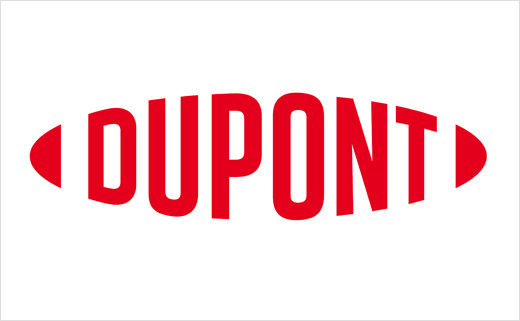杜邦公司新logo設計，保留標志性的橢圓形，但去掉了外框