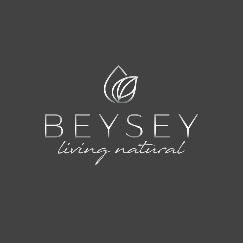 優雅的單黑色logo設計-Beysey花朵葉子標志logo設計