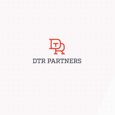 字母組合單色徽標logo設計-DTR Partners徽標logo設計
