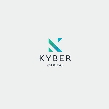字母組合單色徽標logo設計-Kyber Capital標志設計
