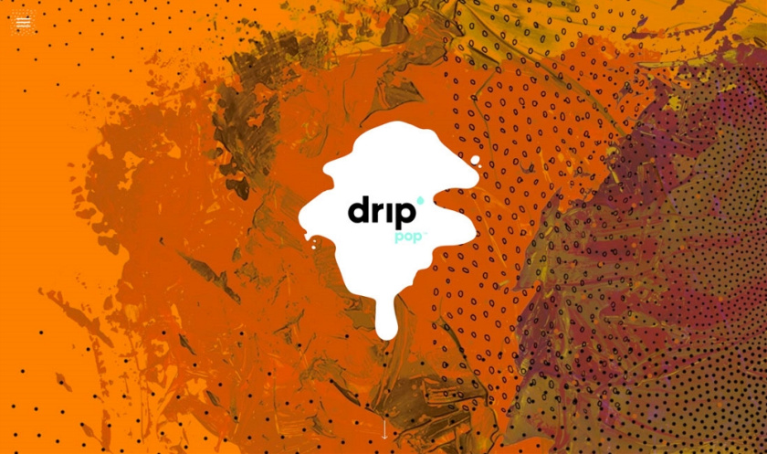 網頁設計技巧-用不規則的涂鴉斑點強化品牌