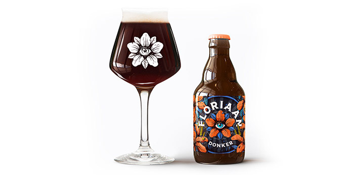 Floriaan精釀啤酒包裝標簽設計“萬花筒花卉插畫篇”-上海包裝設計