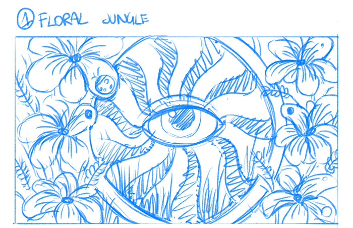 Floriaan精釀啤酒包裝標簽設計“萬花筒花卉插畫篇”-上海包裝設計