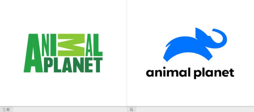 Haviv的動物星球電視頻道新logo設計，與地球同在的大象