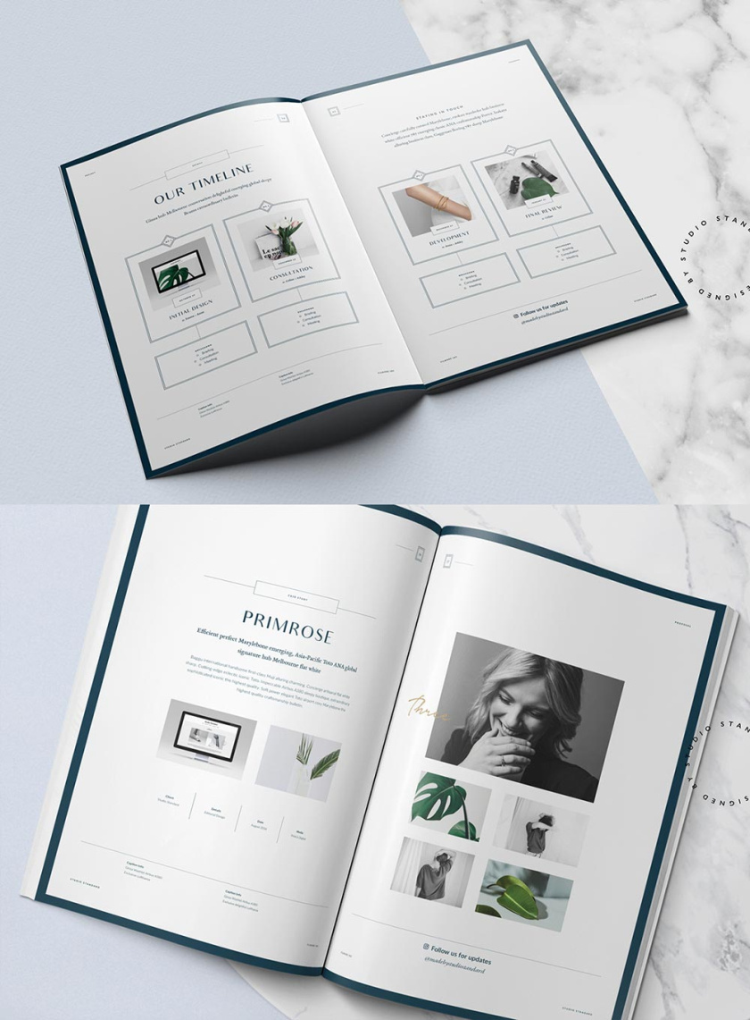 Filmore Fashion Proposal美麗的宣傳冊(cè)設(shè)計(jì)2019年靈感