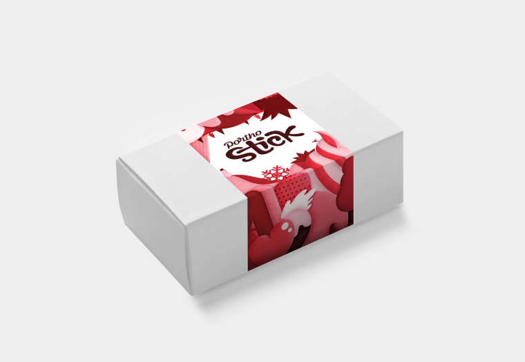 ”美麗甜蜜的童話世界“插畫風格的冰棒冰棍包裝設計