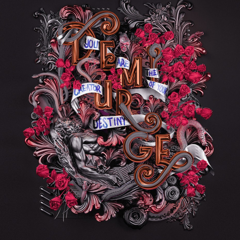 3D設計-創意和有趣的金屬海報設計