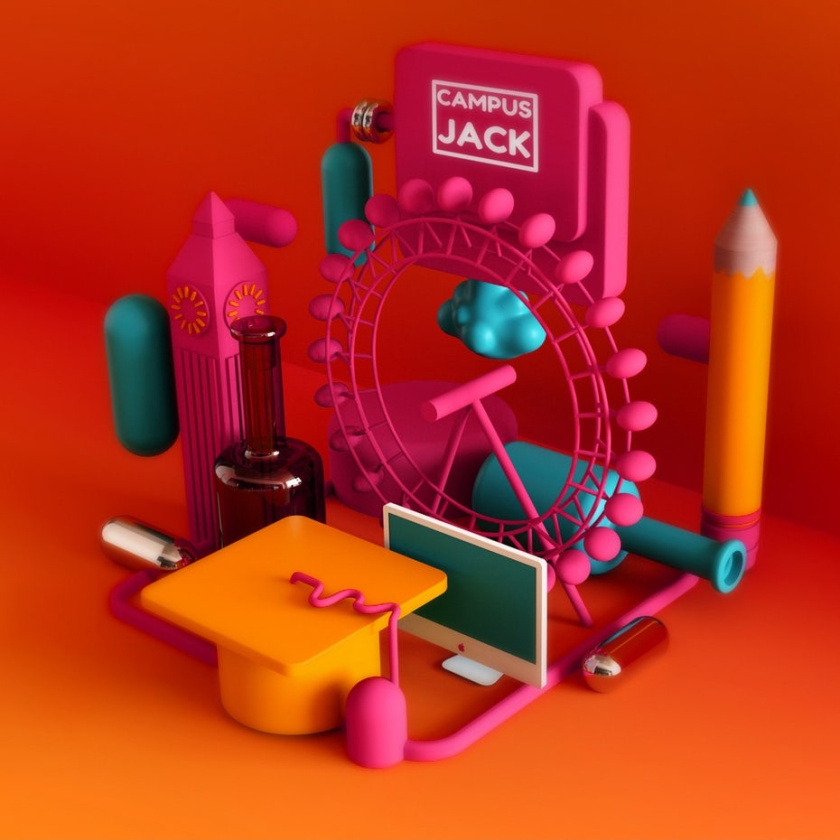 3D設計-多彩的3D城市景觀