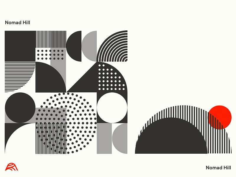 現代中世紀風格-中世紀現代平面標志設計