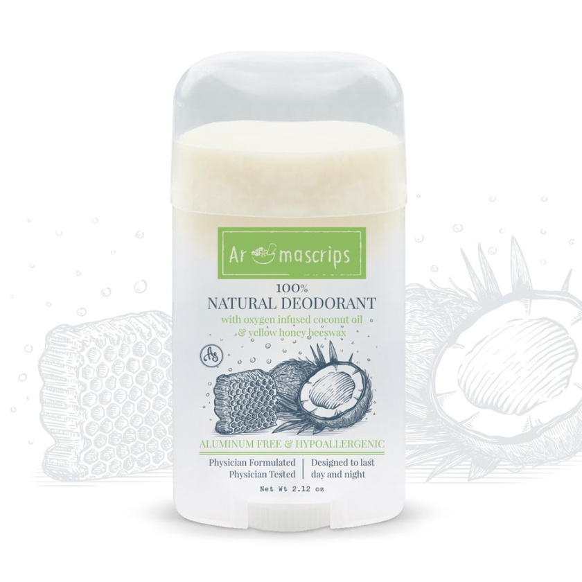 輕插畫設計-天然除臭劑包裝設計