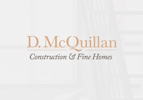 豐滿的襯線字體設計-D. McQuillan建筑和精品房屋標志設計