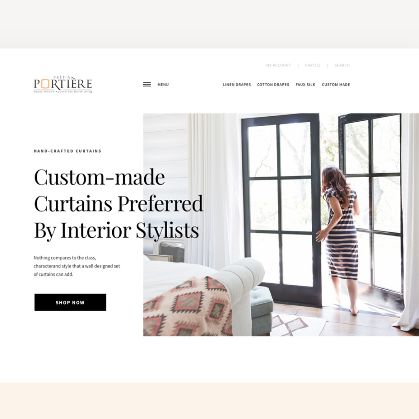 豐滿的襯線字體設計-極簡主義/斯堪的納維亞網頁設計