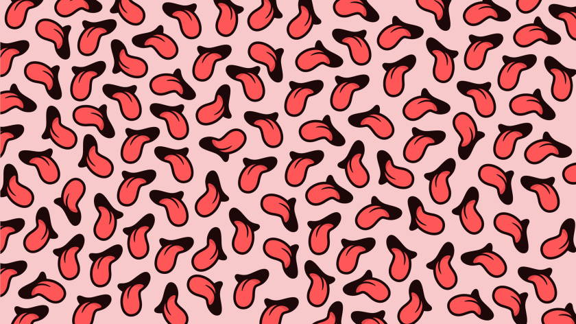 Taster外賣餐飲品牌logo設(shè)計(jì)與品牌vi形象設(shè)計(jì)，一個(gè)大膽熱情的舌頭圖案