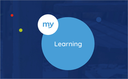 醫療護理業務管理app平臺myAko新logo設計，四個小圓圍繞一個大圓