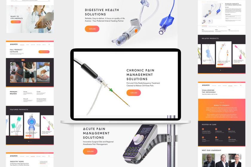 Avanos 醫療技術公司logo設計”漂亮的?設計“-網站設計