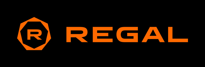 Regal富豪電影劇院logo設(shè)計(jì)，一個環(huán)繞的七變形+字母R