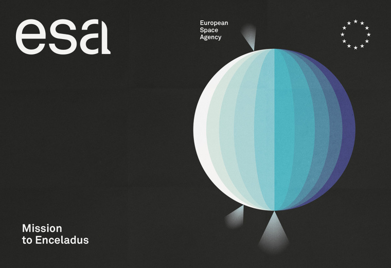 ESA歐洲航天局火箭logo設計與矢量彩色簡潔科幻天文插圖VI設計