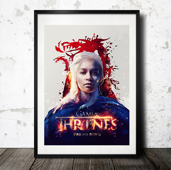 權力的游戲“火與血”的海報設計-上海廣告設計公司