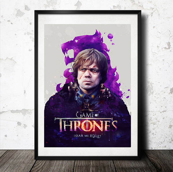 權利的游戲“聽到我咆哮”的海報設計--上海廣告設計公司