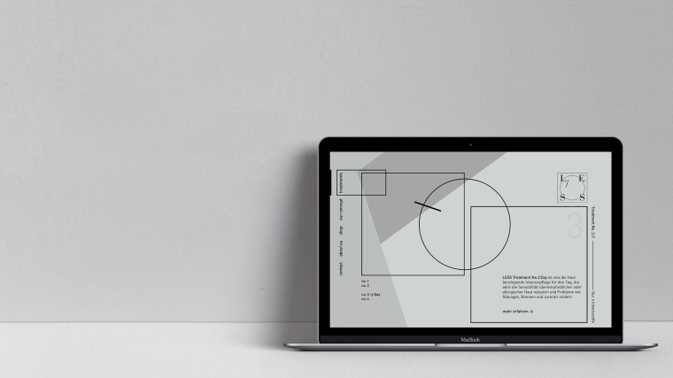 LESS化妝品品牌：最小的品牌標(biāo)識(shí)與最簡單的包裝設(shè)計(jì)