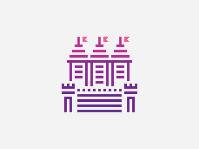 紫色的城堡logo標志設計-上海標志設計公司