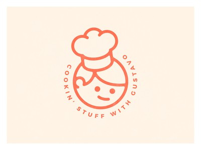 廚師帽加圓圈logo設(shè)計