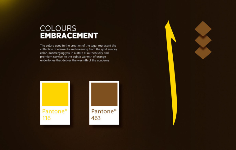 ELMANHAJ 教育學(xué)院品牌老鷹形狀幾何logo設(shè)計