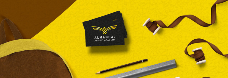 ELMANHAJ 教育學(xué)院品牌老鷹形狀幾何logo設(shè)計VI設(shè)計