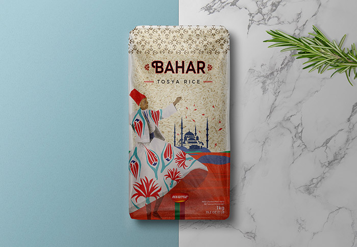 Novarroz 優(yōu)質(zhì)水稻大米包裝設(shè)計“異國民俗風(fēng)情插畫版”