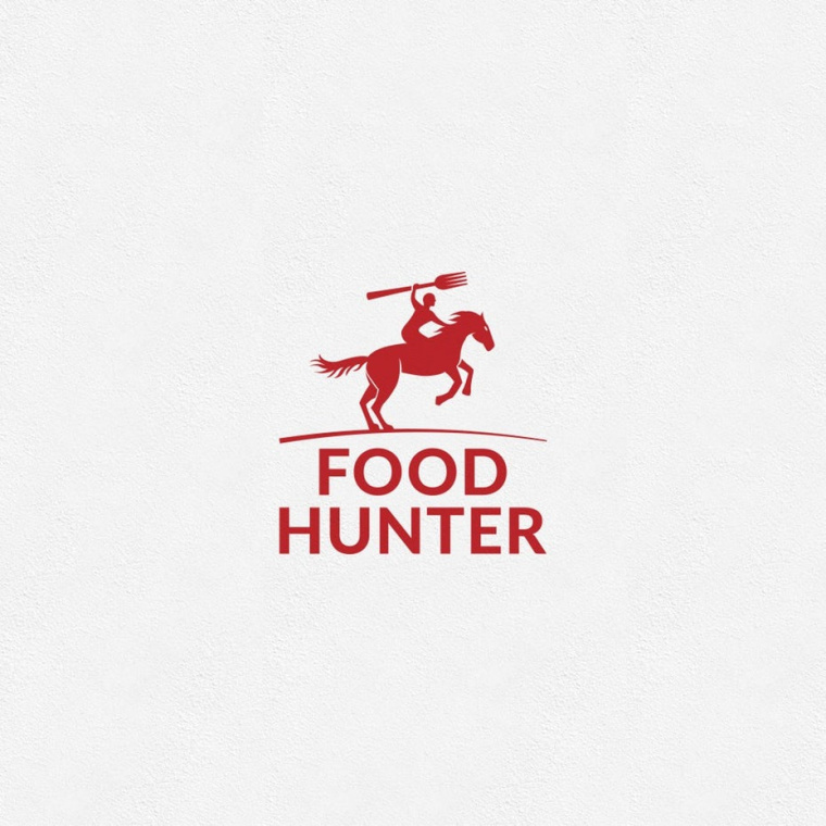 食物獵人的紅色商標logo-上海Logo設計公司logo設計最終指南 食物獵人的紅色商標logo-上海Logo設計公司logo設計最終指南