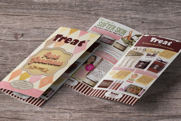 美容產品宣傳冊由zeljko_radakovic設計公司為Treat Beauty 設計