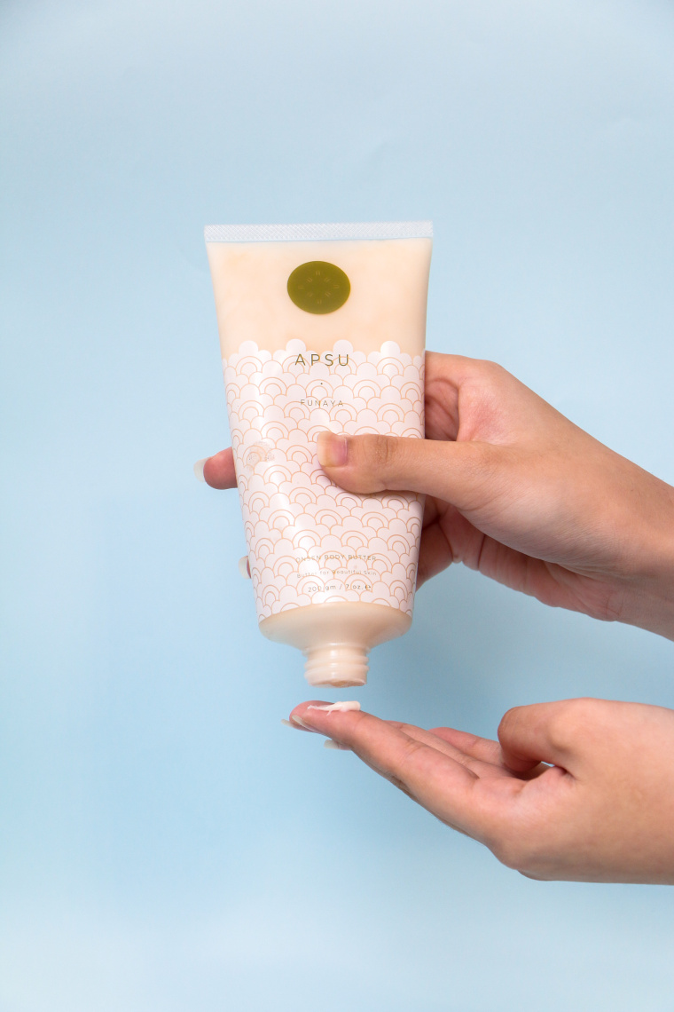 APSU “水紋”插畫沐浴露身體護理乳液包裝設計