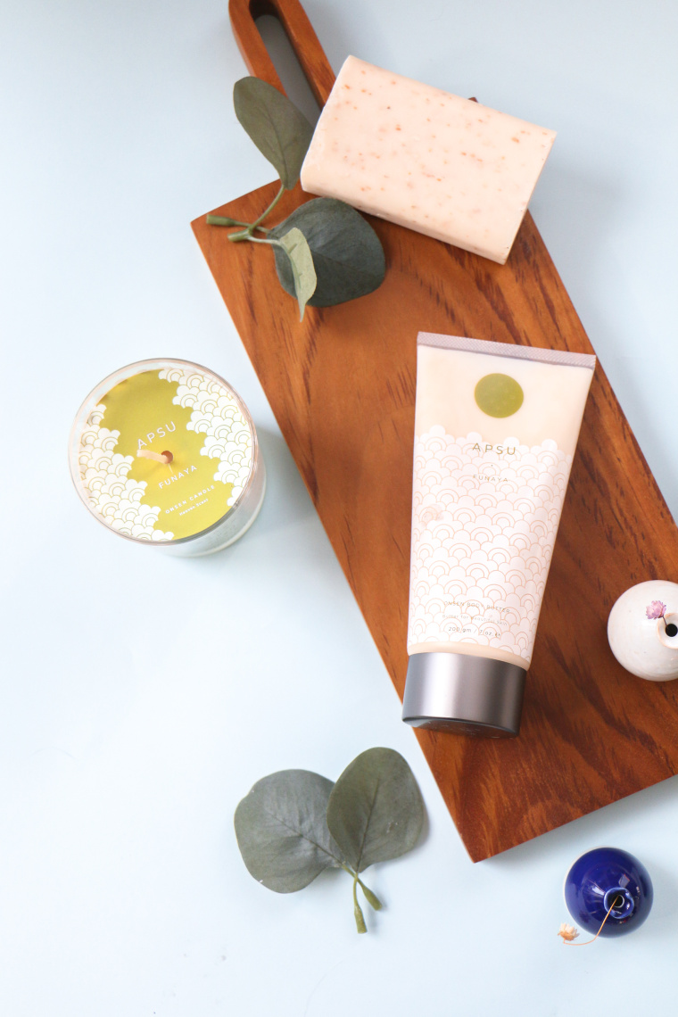 APSU “水紋”插畫沐浴露身體護理乳液包裝設計