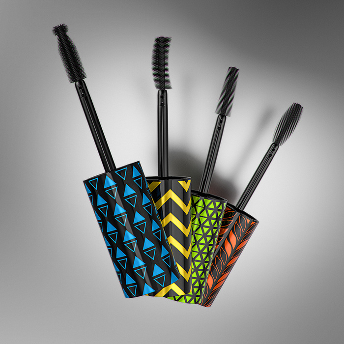 Tracta 睫毛膏包裝設計靈感，塑料和PVC材質搭配幾何圖形