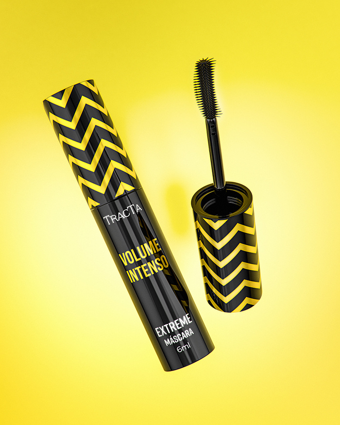Tracta 睫毛膏包裝設計靈感，塑料和PVC材質搭配幾何圖形