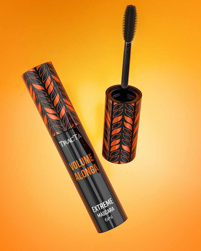 Tracta 睫毛膏包裝設計靈感，塑料和PVC材質搭配幾何圖形