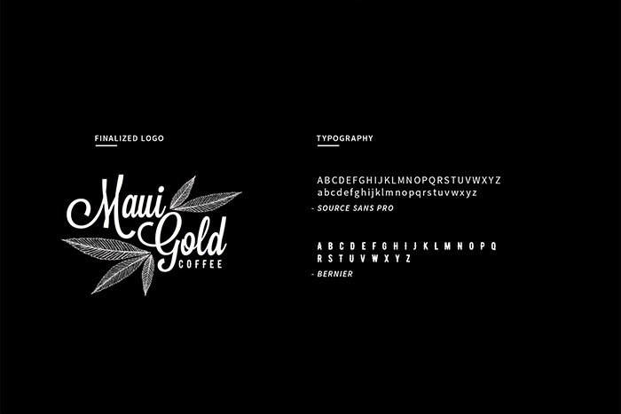 黃金大麻咖啡袋裝及咖啡飲料品牌形象設(shè)計(jì)，感受夏威夷島嶼文化