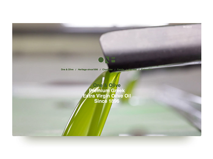 One & Olive 希臘特級初榨橄欖油網站設計-上海網站設計建設公司