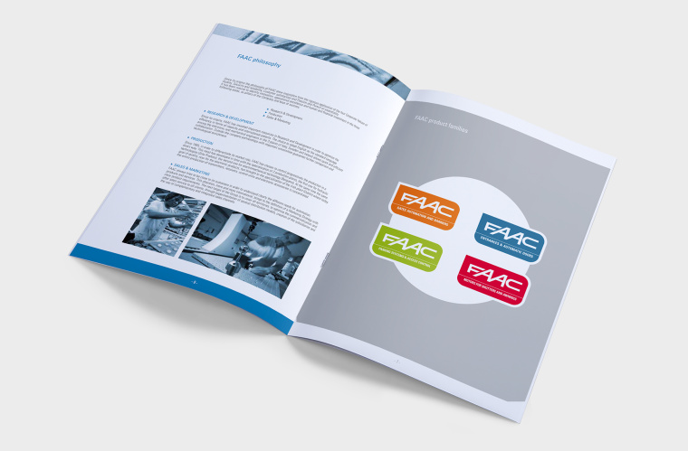灰藍色工業(yè)風(fēng)FAAC自動化設(shè)備公司宣傳畫冊設(shè)計欣賞