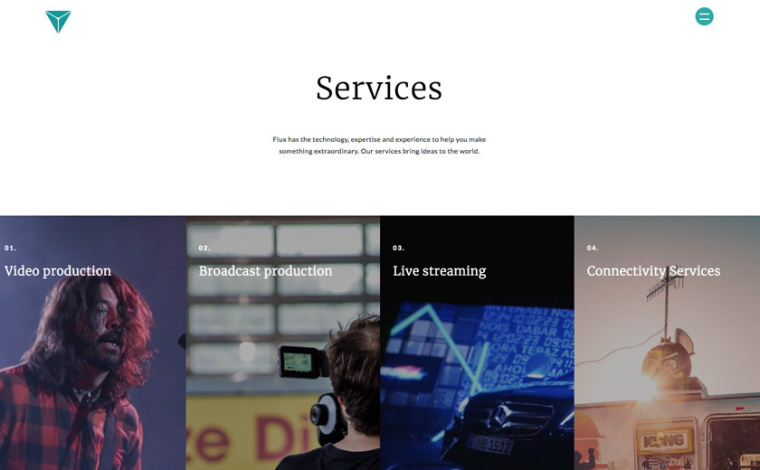 現場直播和視頻制作公司網站設計建設