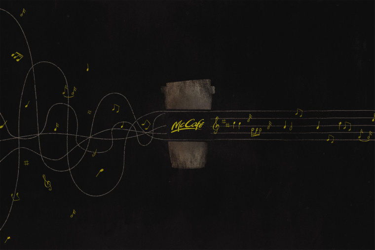 DDB平面創意廣告賞析：喚醒你的大腦只需一杯McCafé-上海廣告設計公司