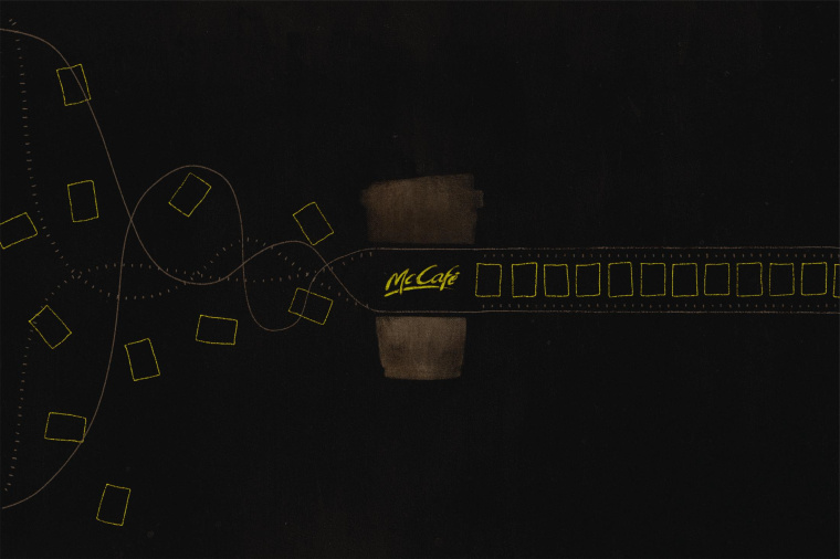 DDB平面創意廣告賞析：喚醒你的大腦只需一杯McCafé麥咖啡-上海廣告設計公司