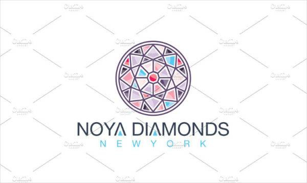 上海LOGO設計欣賞：彩色馬賽克鑲嵌鉆石logo設計