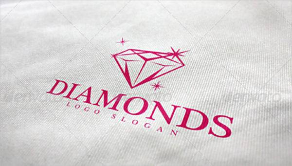 上海LOGO設計欣賞：簡單閃閃發光的鉆石logo設計