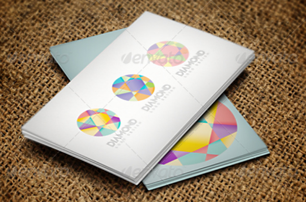 上海LOGO設計欣賞：多彩抽象鉆石logo設計