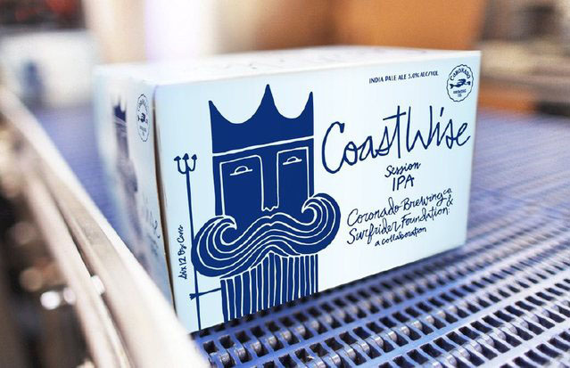 CoastWise啤酒包裝設(shè)計，居然將海王波塞冬畫成了人魚！