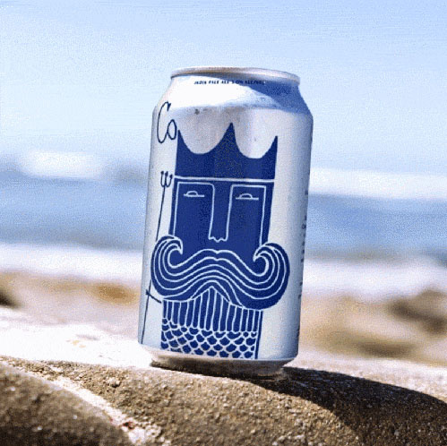 CoastWise啤酒包裝設計，居然將海王波塞冬畫成了人魚！