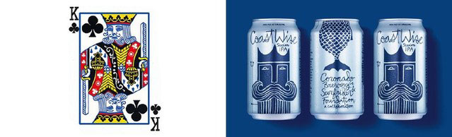 CoastWise啤酒包裝設(shè)計，居然將海王波塞冬畫成了人魚！