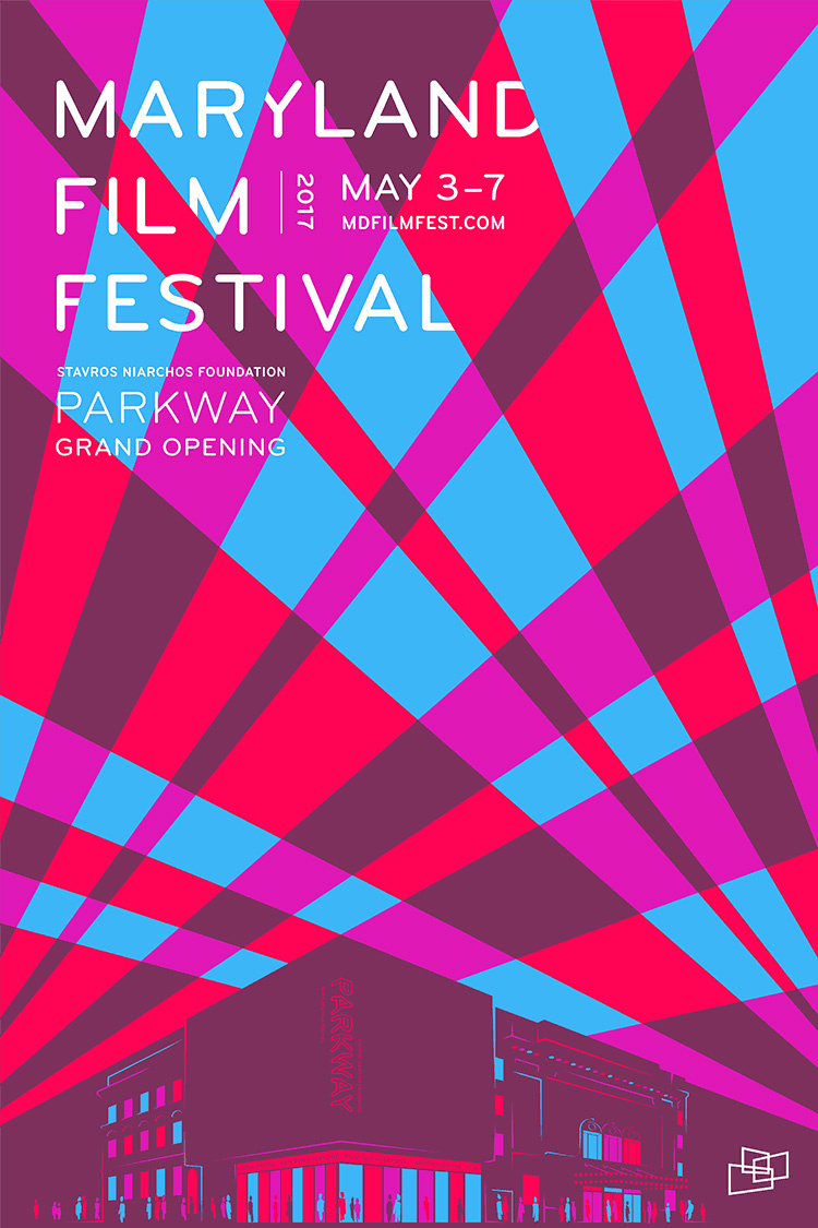 MdFF馬里蘭電影節新標識logo設計VI設計-疊加色塊