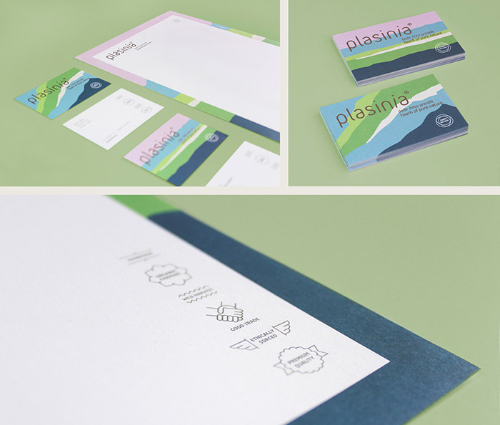 PLASINIA化妝品品牌形象VI設計包裝設計，傳達全天然產品系列